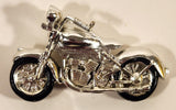Motorcycle Hanging Chrome Silver Look Resin Christmas Tree Ornament