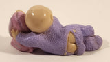 Vintage 1984 OAA Cabbage Patch Kids Baby with Pink Dog 2 1/2" PVC Toy Figure