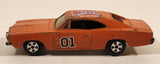 Vintage 1981 Warner Bro. ERTL Dukes of Hazzard General Lee Orange Die Cast Toy Muscle Car Vehicle TV Show Collectible