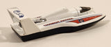 1998 Hot Wheels Police Squad Hydroplane Harbor Patrol White Die Cast Toy Speed Boat Vehicle