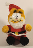 1990 McDonald's Garfield Santa Claus 8" Stuffed Plush Toy