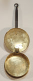 Vintage English Brass Bed Warmer with Long Handle Hearth Ware