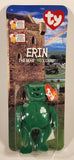 1999 McDonald's Ty Beanie Babies Erin The Bear Green 5" Tall Plush Stuffed Animal Toy New in Package
