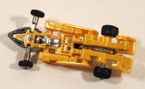 Vintage 1984 Tonka Bandai Go-Bots Slicks F1 Formula 1 #36 Yellow and White 4 1/4" Transforming Toy Car Action Figure