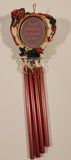 You'll Always Be So Special To Me. Red Rose Covered Heart Shaped Mirror 3D Resin Hanging Wind Chimes Ornament