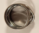 Chunky Spiral Sterling Silver Look Stainless Steel Ring