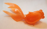 Orange Koi Goldfish 3" Plastic Toy Figure