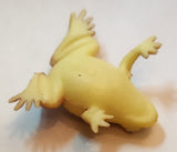 Yellow and Brown Colored Frog 1 1/8" Rubber Toy Figure