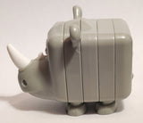 2021 McDonald's Building Blocks Rhinoceros 3" Long Toy Figure