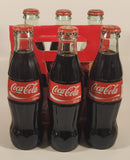 1990s Coca-Cola 6-Pack of Full Never Opened 237 mL Glass Bottles with Paper Carrier
