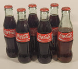 1990s Coca-Cola 6-Pack of Full Never Opened 237 mL Glass Bottles with Paper Carrier