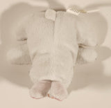 Smilemakers White Bunny Rabbit Laying Down 5" Stuffed Plush Toy