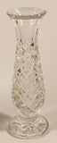 Diamond Pattern 5 1/4" Clear Pressed Glass Bud Vase