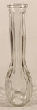 Vintage Hoosier 4034 Ribbed 9" Clear Glass Bud Vase