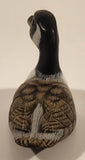 Vintage Pacific Rim Carvers Canadian Goose 3 1/2" Light Weight Wood Carved Figurine Missing One Eye