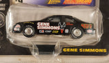 1997 Playing Mantis Johnny Lightning Real Wheels Series #44 Kiss Gene Simmons Black Die Cast Toy Car Vehicle and Photo Card New in Package