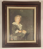 Vintage 1886 Sir John Everett Millais 'A Child's World' 'Bubbles' William Milbourne James 5 Year Old Grandson Painting 12" x 14" Wood Framed Art Print