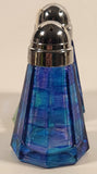 Great Shakes Blue and Purple Glass Salt and Pepper Shaker Set