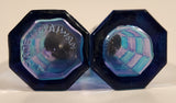 Great Shakes Blue and Purple Glass Salt and Pepper Shaker Set
