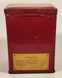Antique Laboratoire De Medecine Experimentale G. Tetard Formocarbine Naphtolee Infections Gastro-Intestinales Red Tin Metal Container