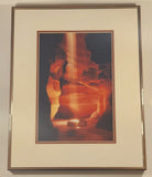A Beam Of Light Antelope Canyon Page Arizona Photo 16" x 20" Metal Framed Print