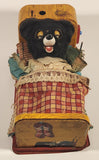 Vintage 1950 Marx Linemare Co. Inc. Line Mar Toys Bear in Bed Tin Toy For Parts