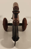 Antique 1930s Toy Tinkers Evanston Illinois USA Choo Choo Train 7 3/8" Tin and Wood Toy