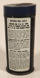 Vintage R.M. Hollingshead Whiz Rubber Repair Kit Quick Permanent Repairs Dark Blue Metal Can with Some Rubber Still Inside
