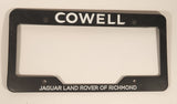 Cowell Jaguar Land Rover of Richmond Black Plastic License Plate Frame
