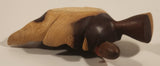 Very Rare Quintero Tabacos Habana Cigars 3D Hand Crafted Leaf Shaped Wooden Ash Tray with Faux Burnt Cigar