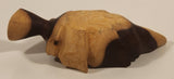 Very Rare Quintero Tabacos Habana Cigars 3D Hand Crafted Leaf Shaped Wooden Ash Tray with Faux Burnt Cigar