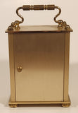 Vintage Germany Scholer 4 1/2" Brass Metal Carriage Clock