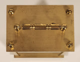 Vintage Germany Scholer 4 1/2" Brass Metal Carriage Clock