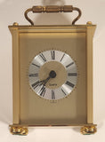 Vintage Germany Scholer 4 1/2" Brass Metal Carriage Clock