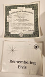 1995 Bradford Exchange Elvis Presley The King Collector Plate with Certificate