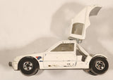 1989 Hot Wheels Peugeot 205 Rallye White #2 "Shell" Die Cast Toy Car Vehicle