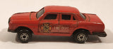 Rare Vintage Uniborn Mercedes Benz 450SE Fire Department Red Die Cast Toy Car Vehicle