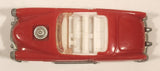 1993 McDonald's Hot Wheels Gas Hog Cadillac Convertible Red Plastic Body Toy Car Vehicle