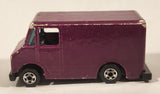 1990 Hot Wheels Color Racers II Letter Getter Maroon Mail Truck Die Cast Toy Delivery Vehicle