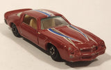 Yatming No. 1077 Chevy Camaro Z28 Red Die Cast Toy Car Vehicle with Opening Doors