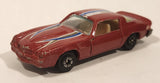 Yatming No. 1077 Chevy Camaro Z28 Red Die Cast Toy Car Vehicle with Opening Doors