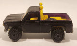 1990 Hot Wheels Power Plower Truck Painted Black Die Cast Toy Car Vehicle