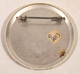 Rare 1978 Carnaval D'Hiver Parc James Park Winter Carnival 492 Snoopy Skating with Broom 2 1/4" Round Button Pin