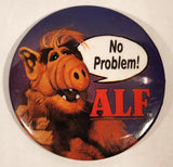 1987 Allen Productions Alf No Problem! 2 1/4" Round Button Pin
