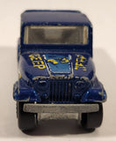 1987 Hot Wheels Jeep Scrambler Blue Die Cast Toy Car Vehicle