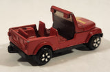 Vintage ERTL Style No. 8405 or 3405 Jeep Wrangler Red Die Cast Toy Car Vehicle