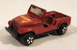 Vintage ERTL Style No. 8405 or 3405 Jeep Wrangler Red Die Cast Toy Car Vehicle
