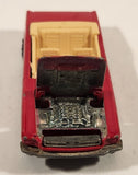 1991 Hot Wheels 1965 Ford Mustang Convertible Dark Red WW Die Cast Toy Car Vehicle - Opening Hood