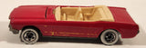 1991 Hot Wheels 1965 Ford Mustang Convertible Dark Red WW Die Cast Toy Car Vehicle - Opening Hood