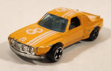 Summer S674 BMW 3.0 CSL #8 Orange with White Stripes Die Cast Toy Car Vehicle